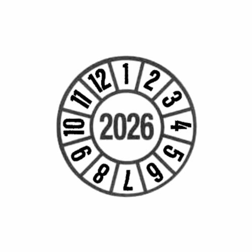 PP605-26 Jahresprüfplaketten 2026 35 mm